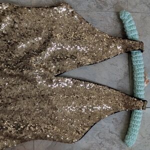 Zhivago Gold Sequin Dress Size 10